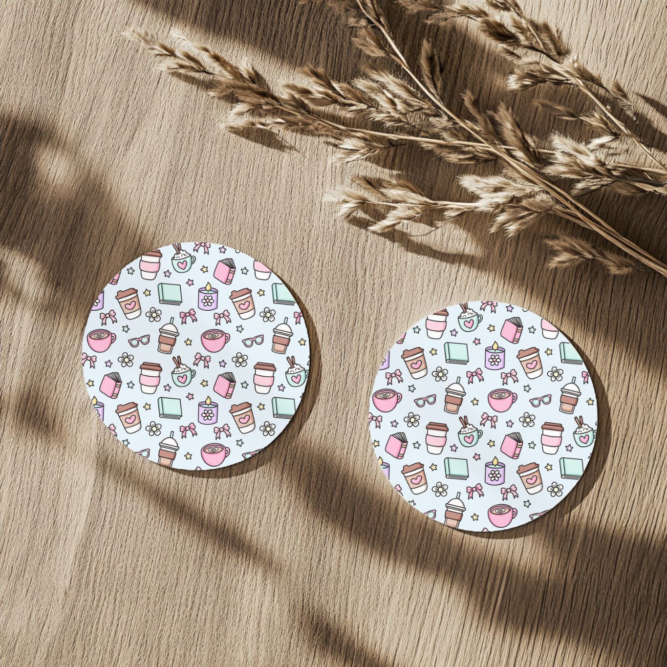 Bookish Car Coasters